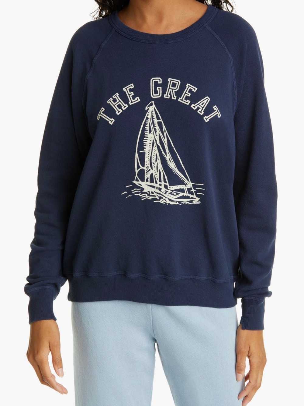 THE GREAT $195 The College Boat Sweatshirt NWOT